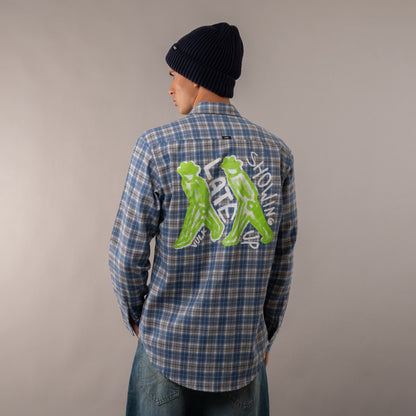Camisa Ml Vulk Woods Blue