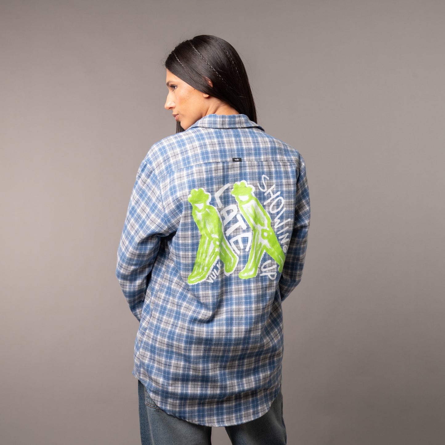 Camisa Ml Vulk Woods Blue
