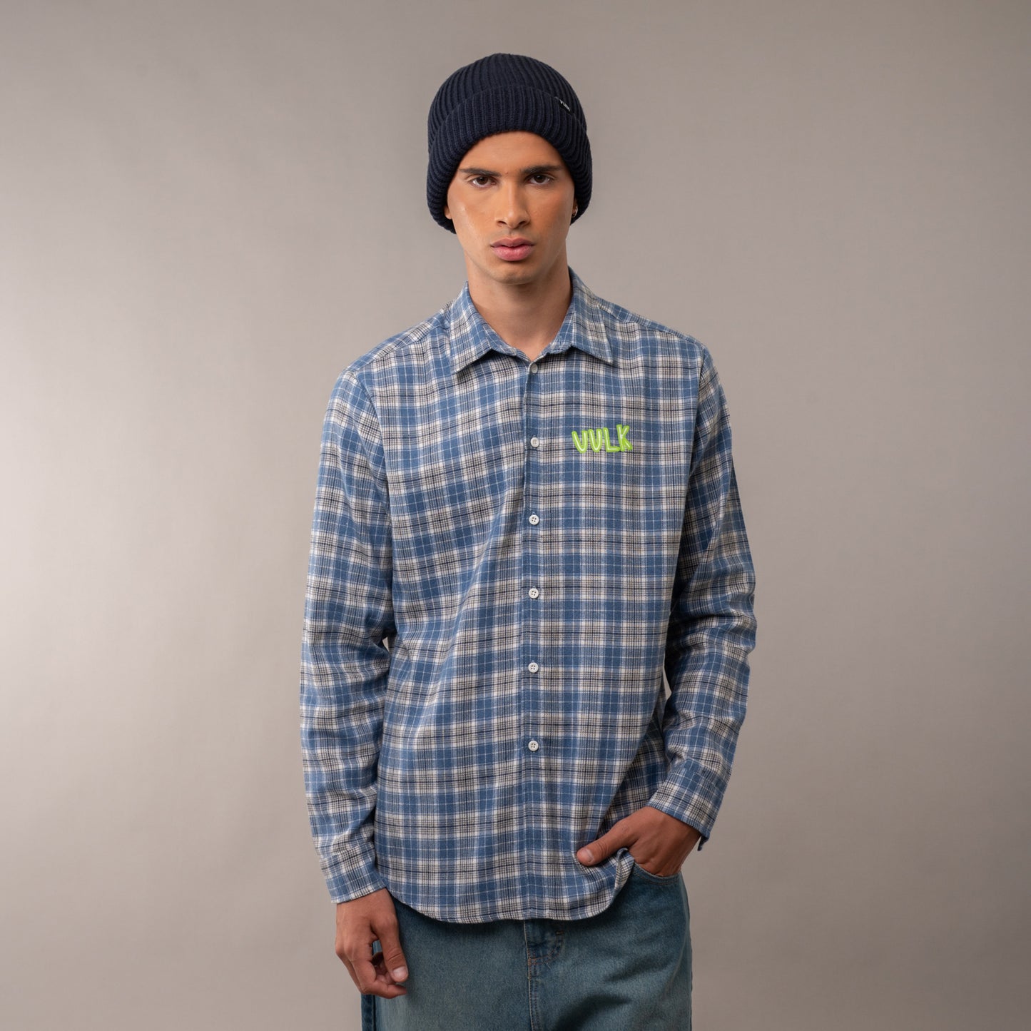 Camisa Ml Vulk Woods Blue