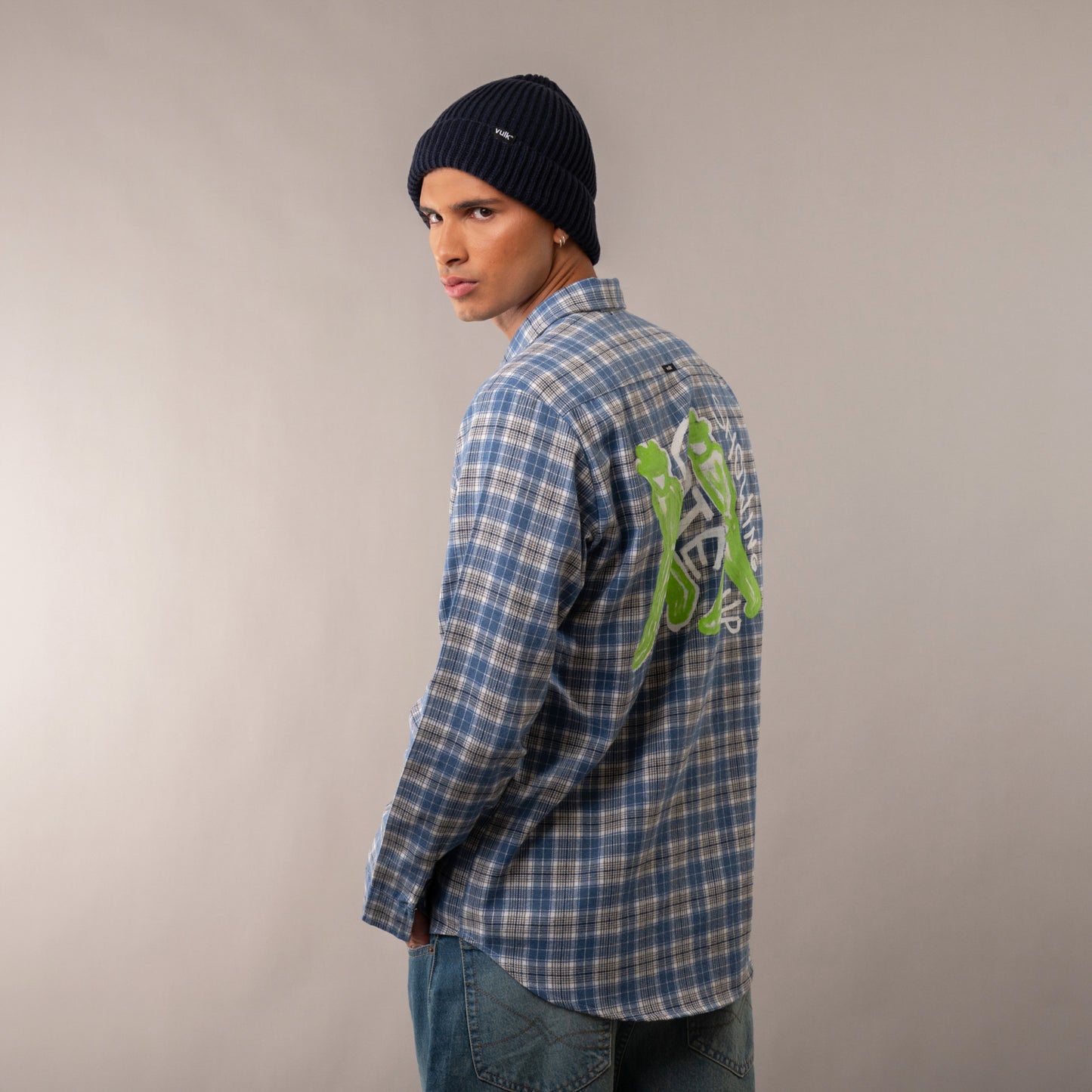 Camisa Ml Vulk Woods Blue