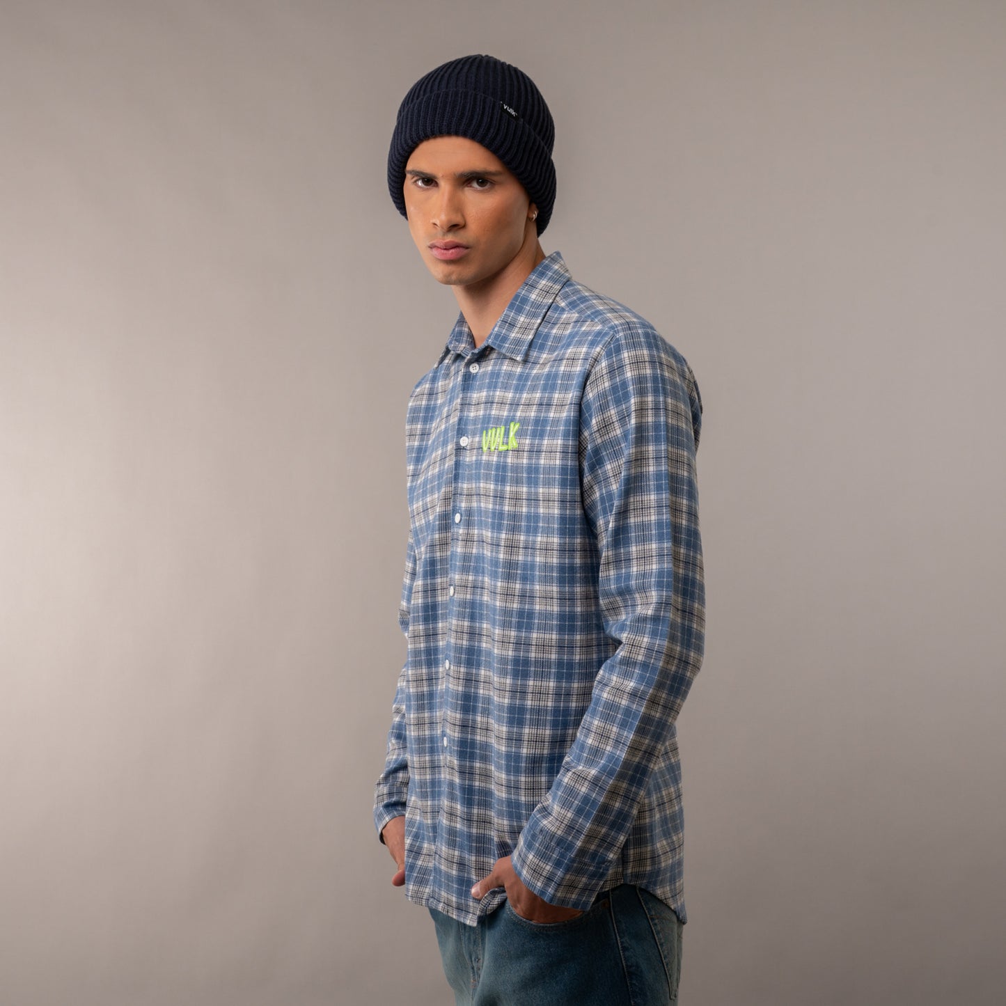 Camisa Ml Vulk Woods Blue