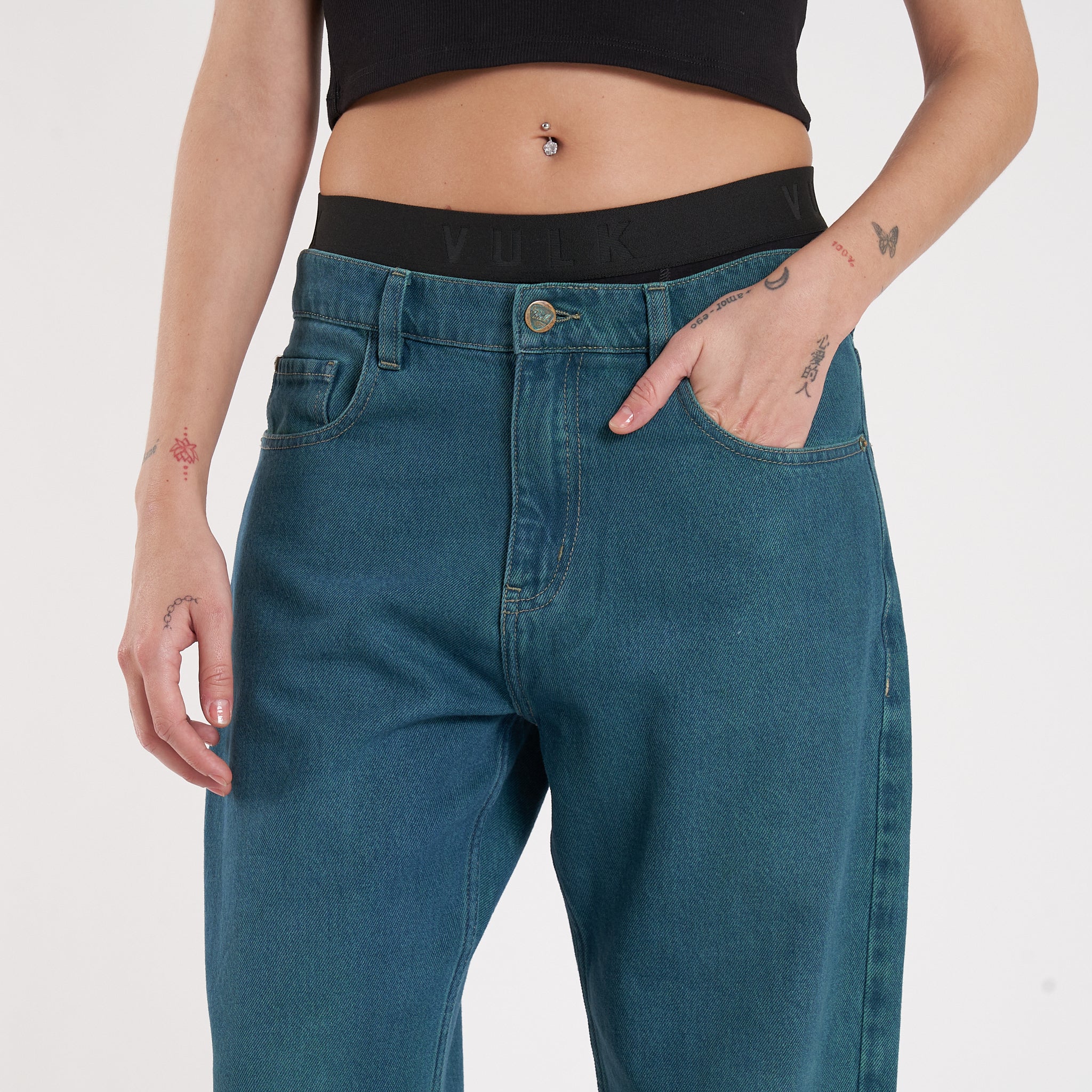 Jean Vulk Gustav Relax Jean Blue Green