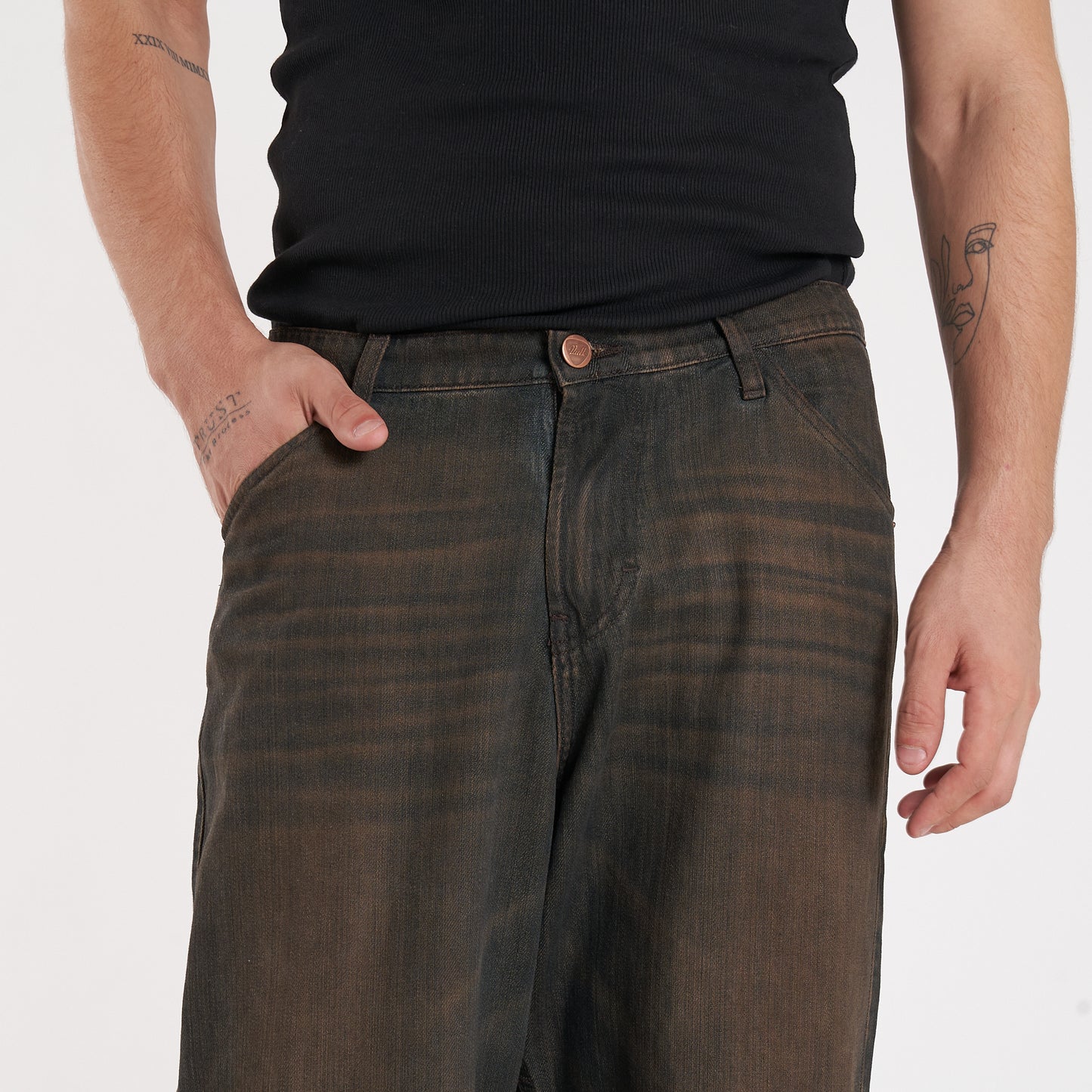 Jean Vulk Peter Extra Relax Jean Dark Brown