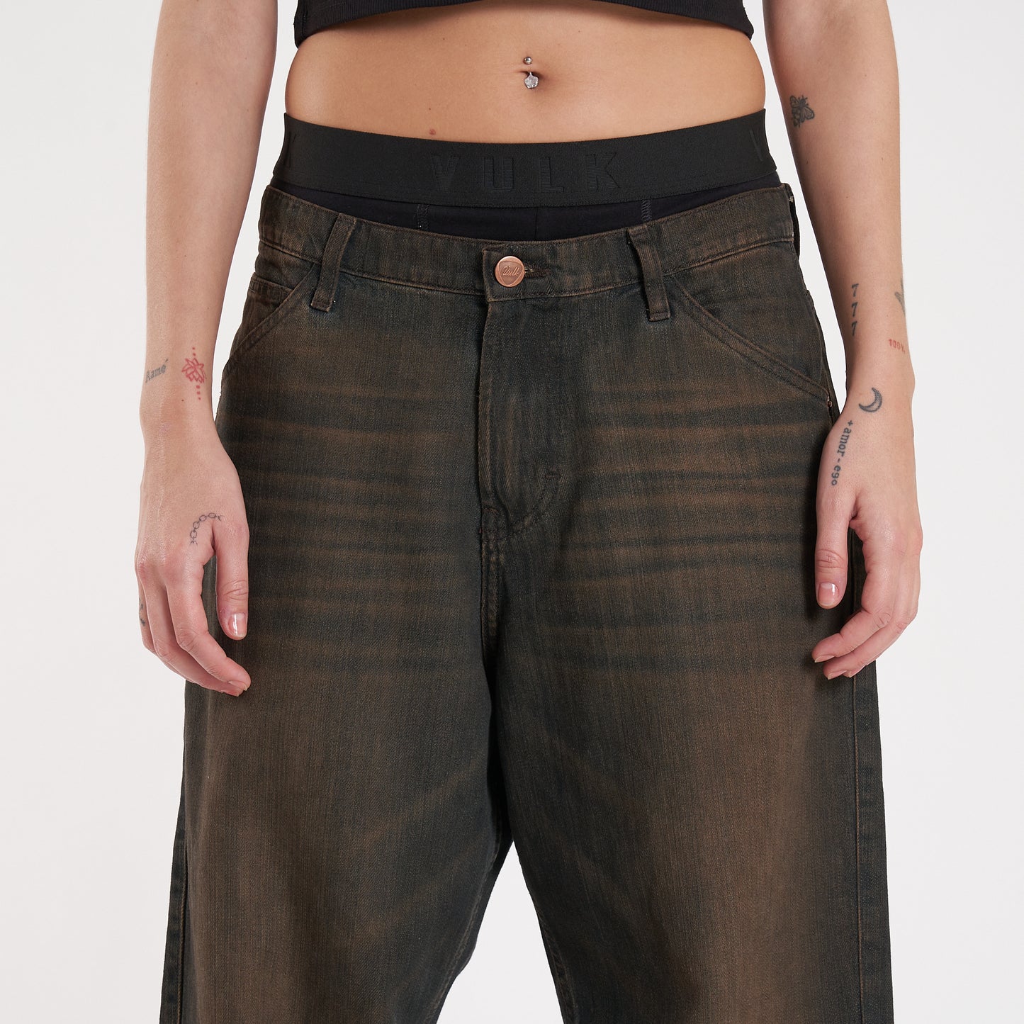 Jean Vulk Peter Extra Relax Jean Dark Brown