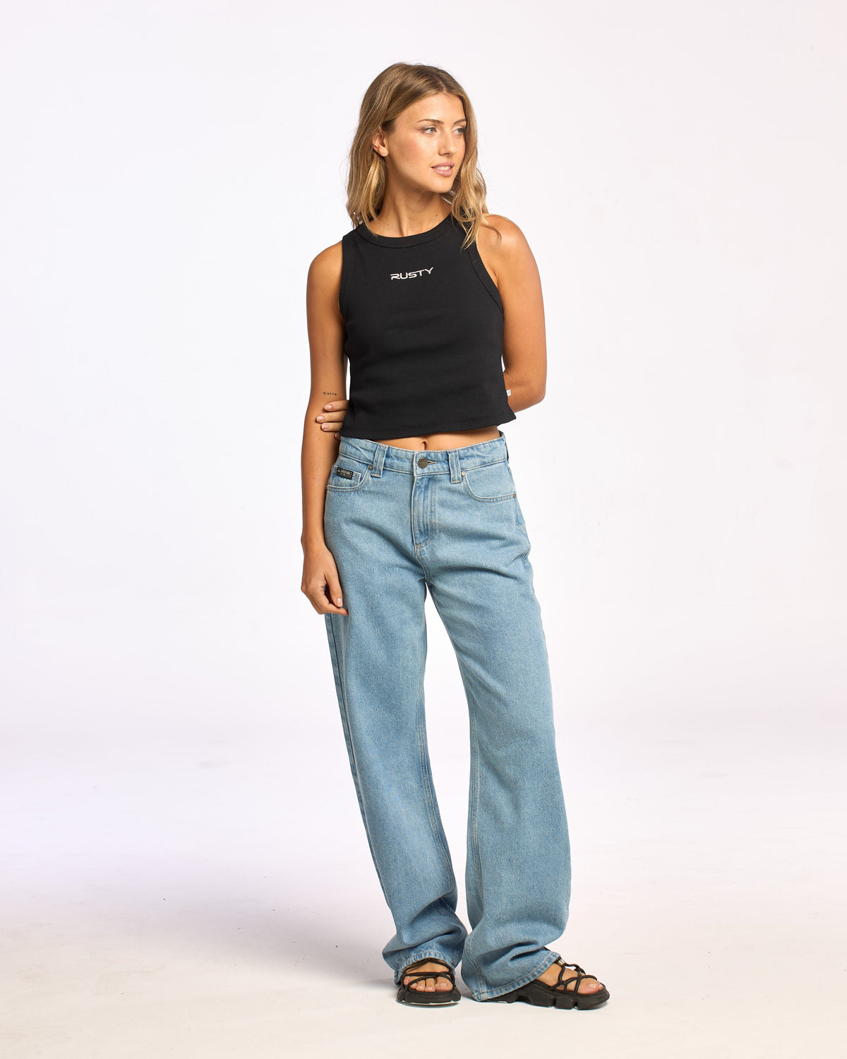 Jean Rusty Suzy Light Straight Jean Ld True Blue