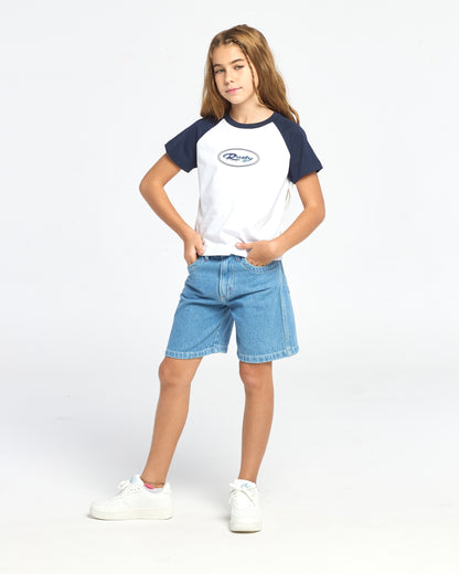 Short Urbano Rusty Flip Girl 2.0 Denim Jort Girls Blue