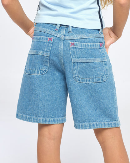 Short Urbano Rusty Flip Girl 2.0 Denim Jort Girls Blue