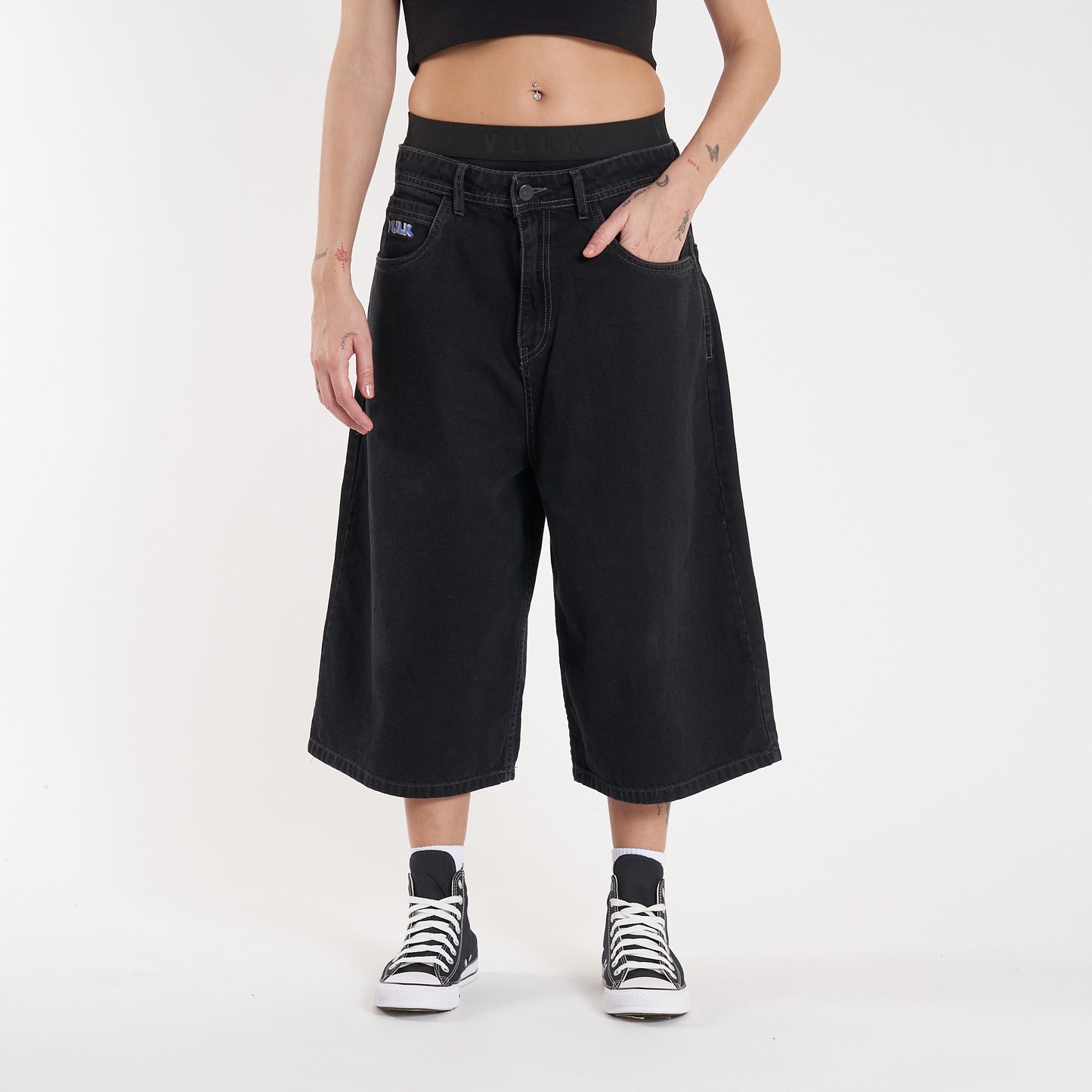 Bermuda Vulk Marcus Wide Long Ws Black