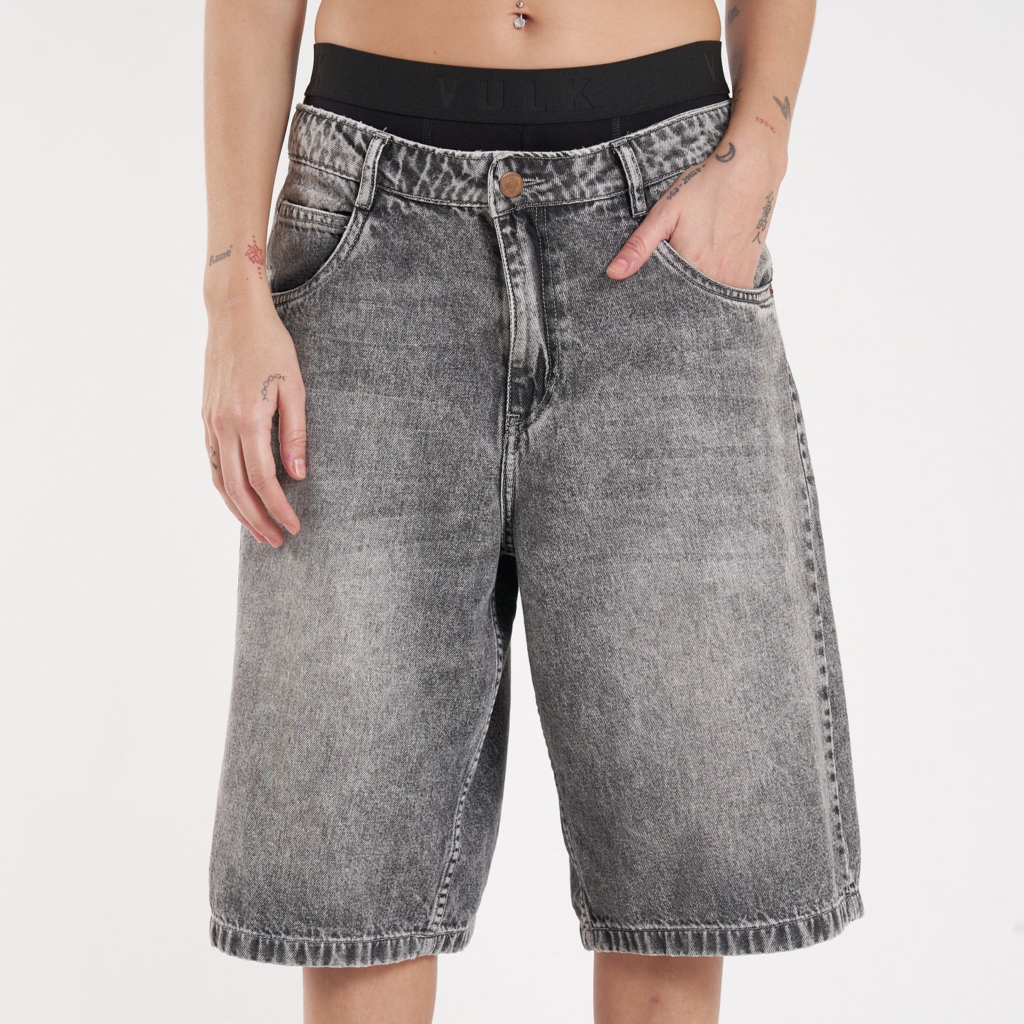 Bermuda Vulk Graff Relax Long Ws Grey