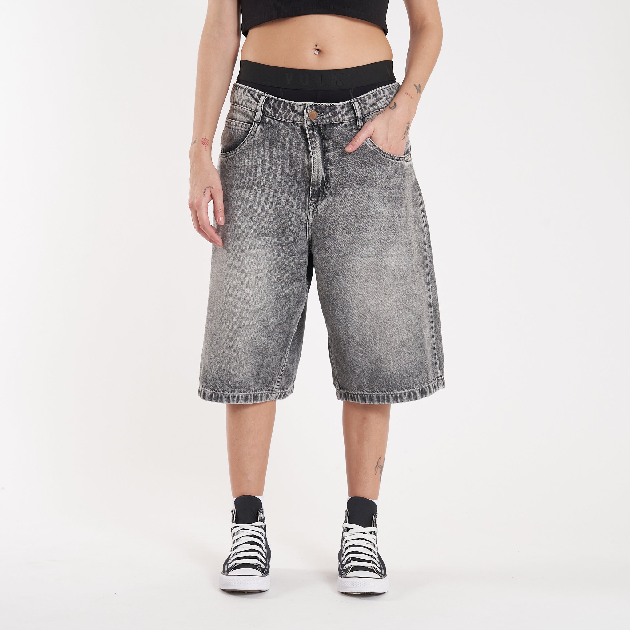 Bermuda Vulk Graff Relax Long Ws Grey