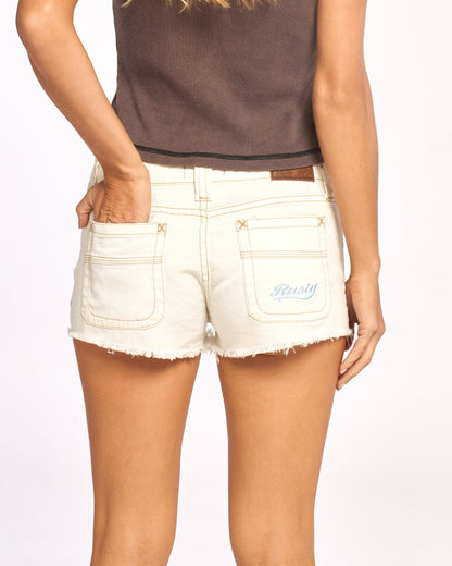 Bermuda Rusty Duke Low Rise Mini Short Ld Snowy White