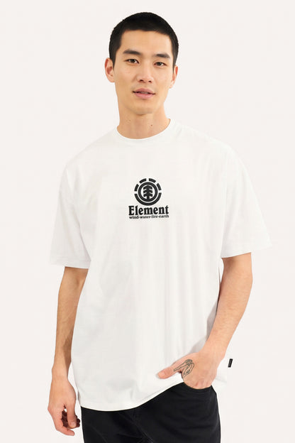 Remera Mc Element New Vertical Logo Over Tee Blanco