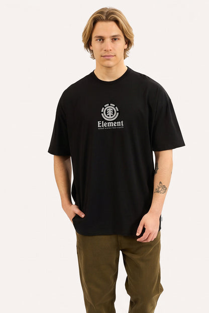 Remera Mc Element New Vertical Logo Over Tee Negro