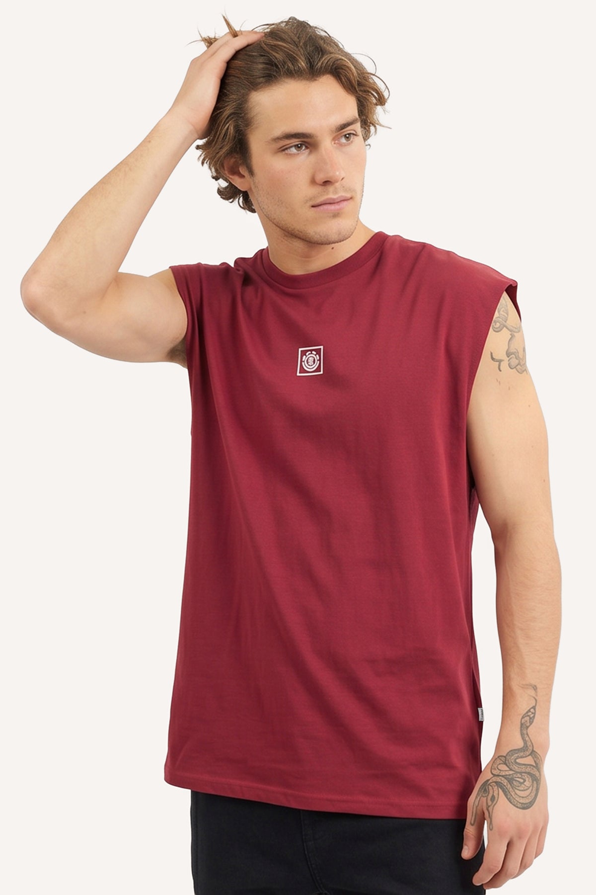 Musculosa Element Nature Over Muscle Rojo