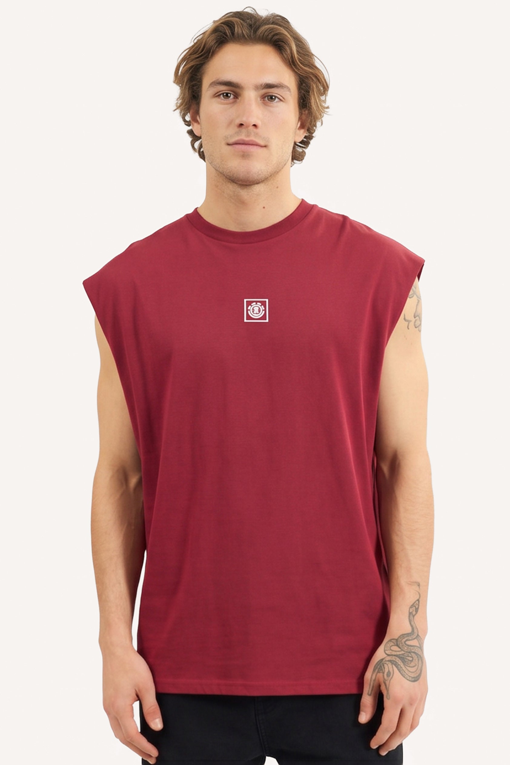 Musculosa Element Nature Over Muscle Rojo