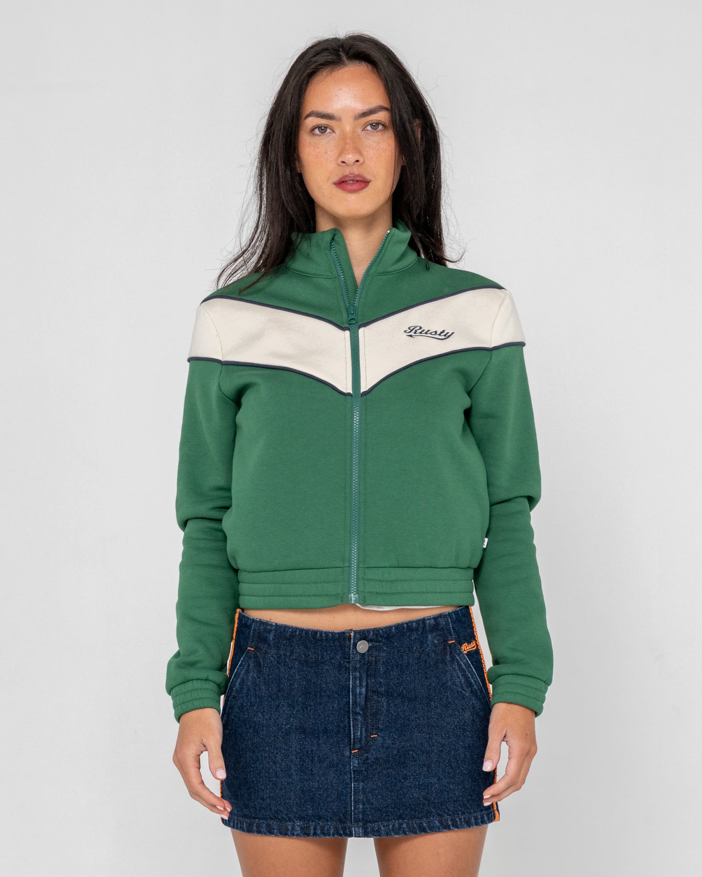 Canguro Rusty Fever Zip Through Fleece Green Bean