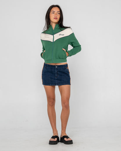 Canguro Rusty Fever Zip Through Fleece Green Bean