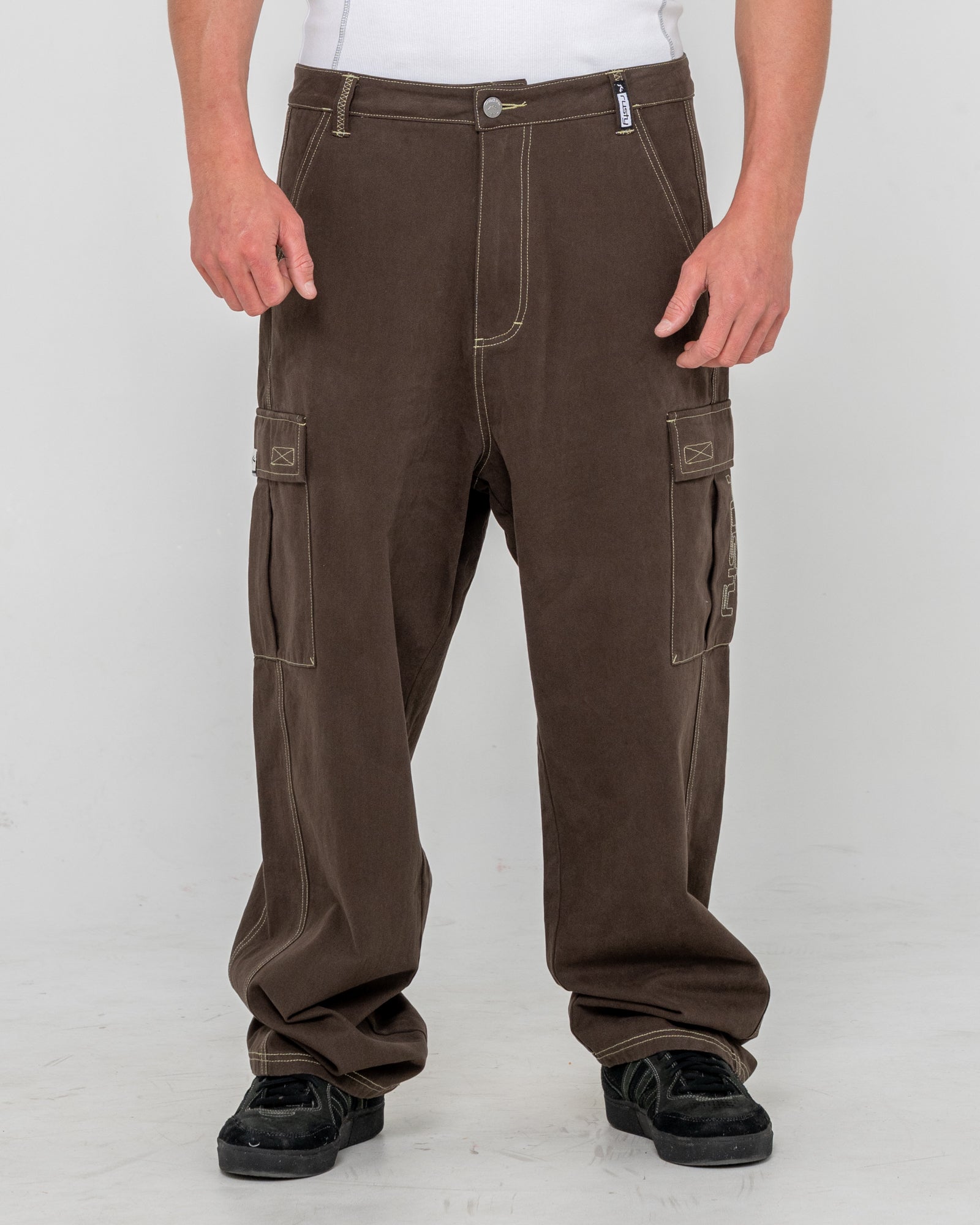 Pantalon Rusty Grizzly Baggy Cargo Pant Pinecone