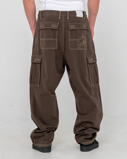 Pantalon Rusty Grizzly Baggy Cargo Pant Pinecone