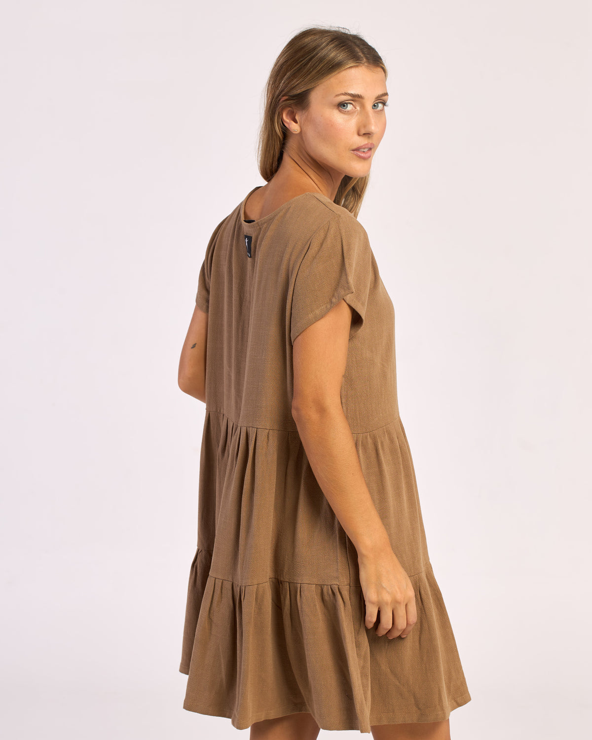 Vestido Rusty Tiered Dress Ld Toasted
