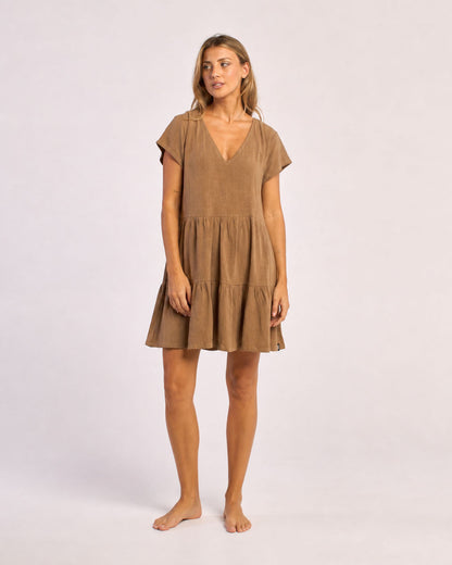 Vestido Rusty Tiered Dress Ld Toasted
