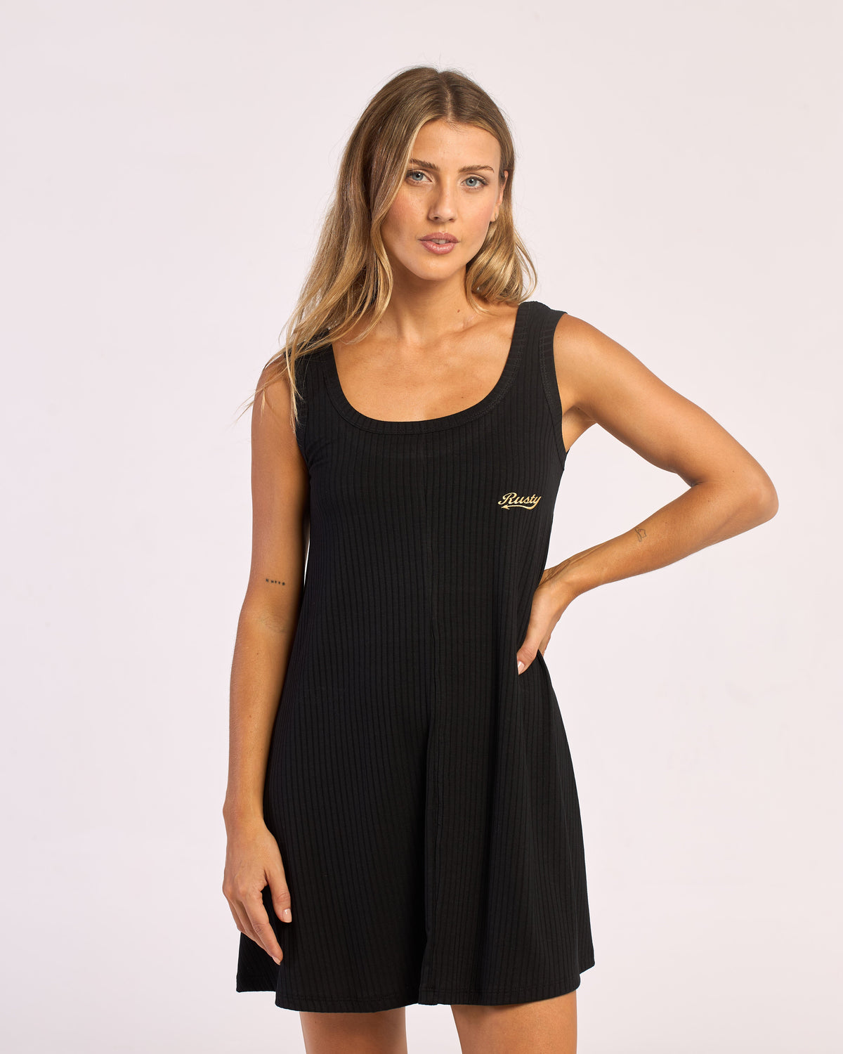 Vestido Rusty Devil Rib Dress 2.0 Ld Black