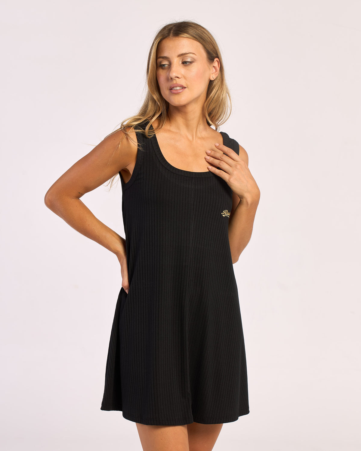 Vestido Rusty Devil Rib Dress 2.0 Ld Black