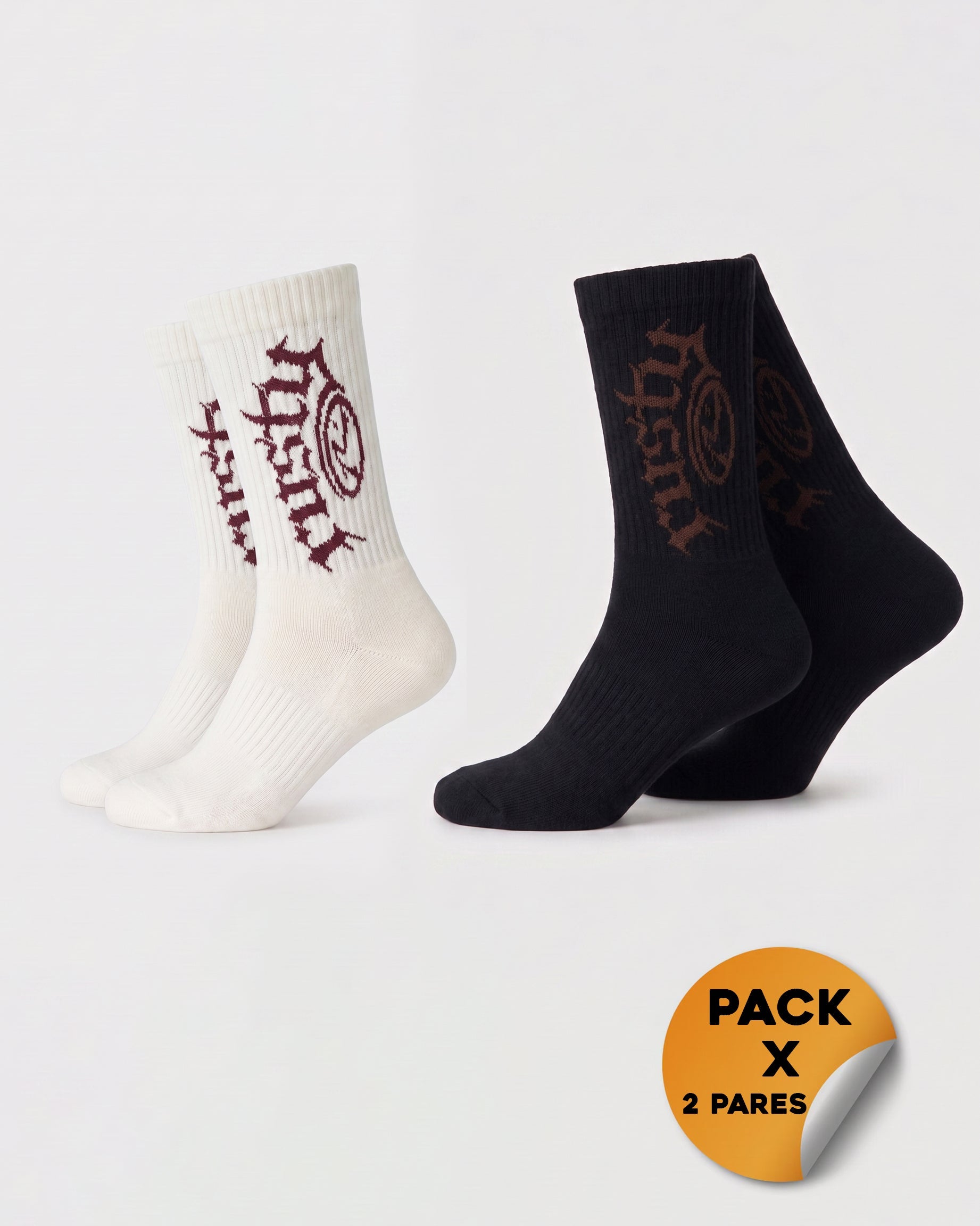 Medias Rusty Our Kind Mid Calf 2-Sock Multi