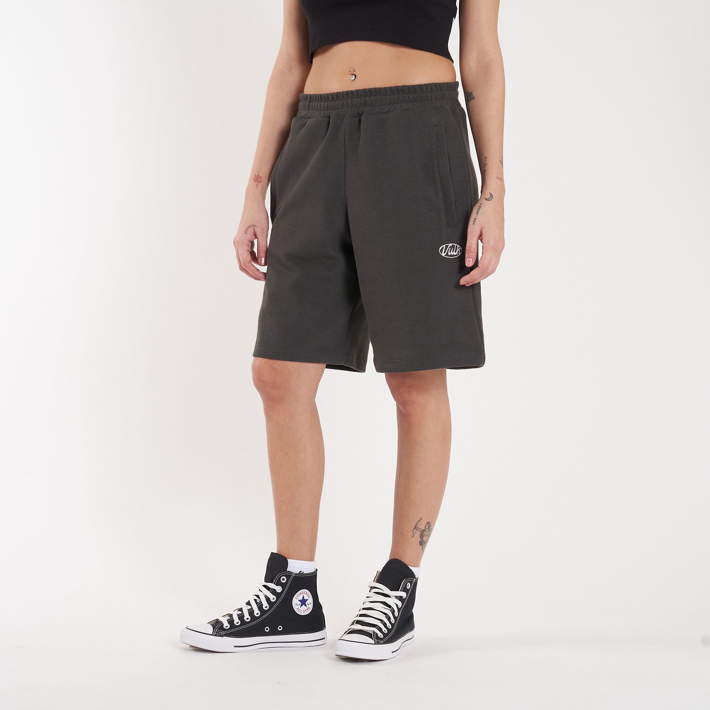 Bermuda Vulk Rug Short Dark Grey