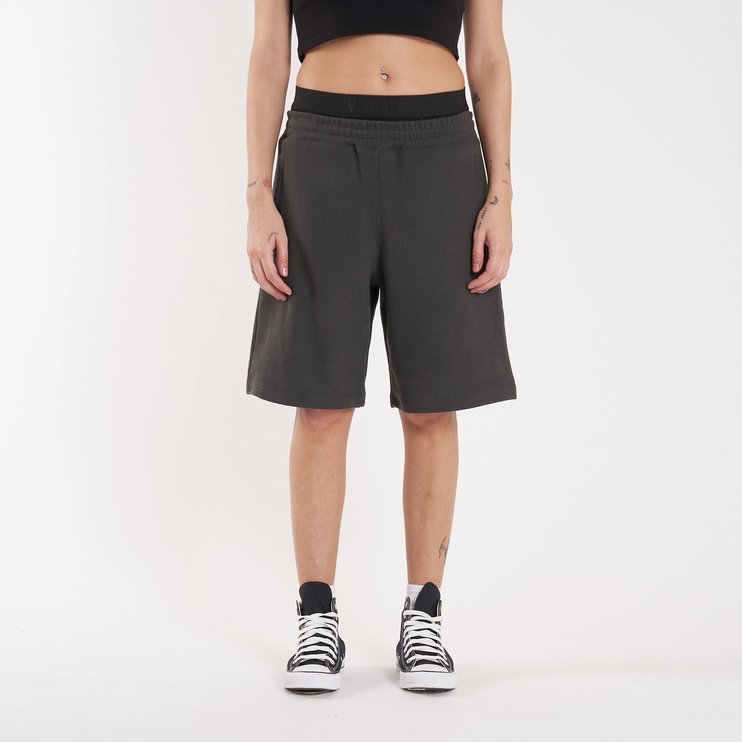 Bermuda Vulk Rug Short Dark Grey