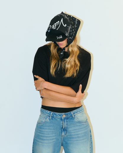 Bandana Vulk Bad Roses Bandana Black