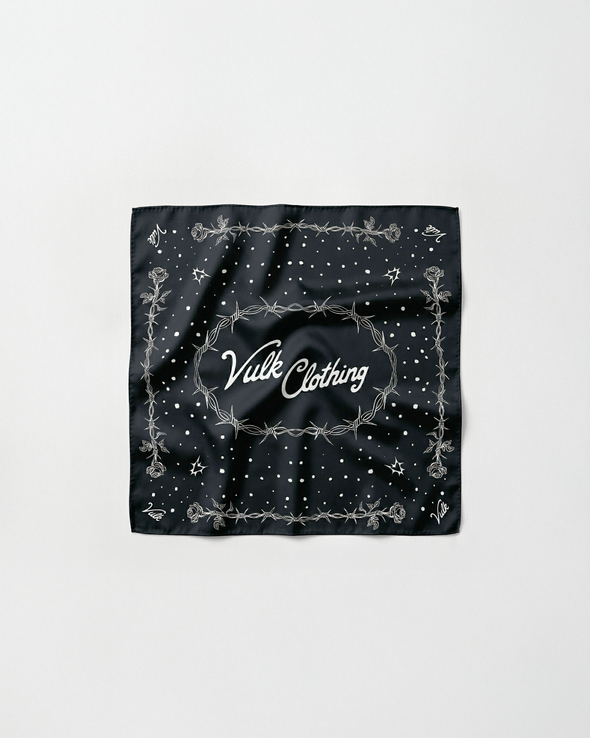 Bandana Vulk Bad Roses Bandana Black