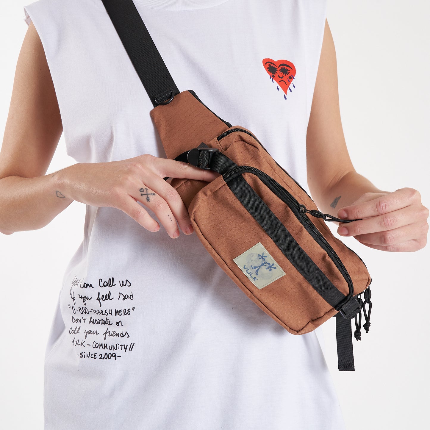 Bolso Vulk Teck Waistbag Brown