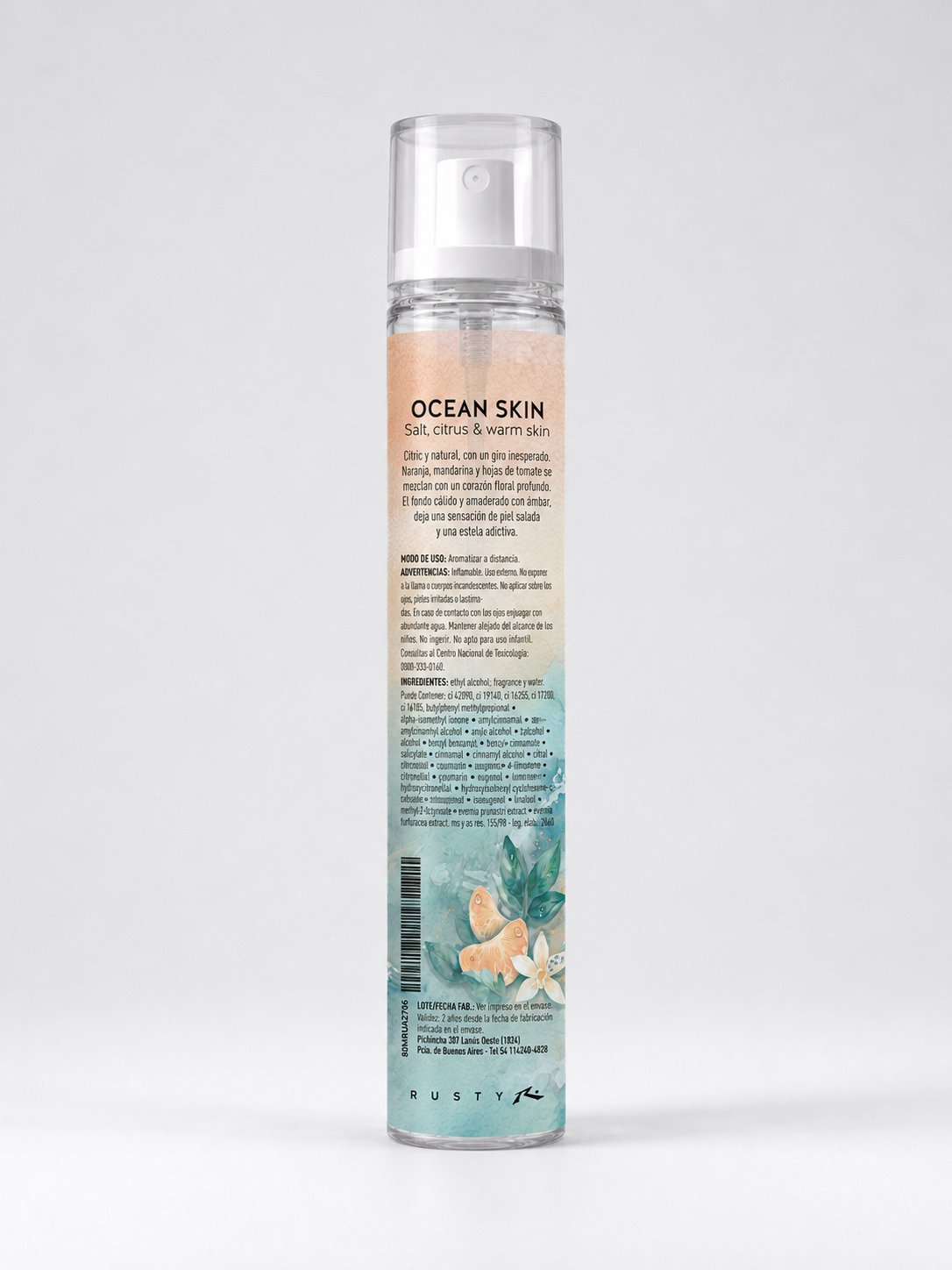 Perfumes Rusty Ocean Skin Body Splash Ld Sin Color