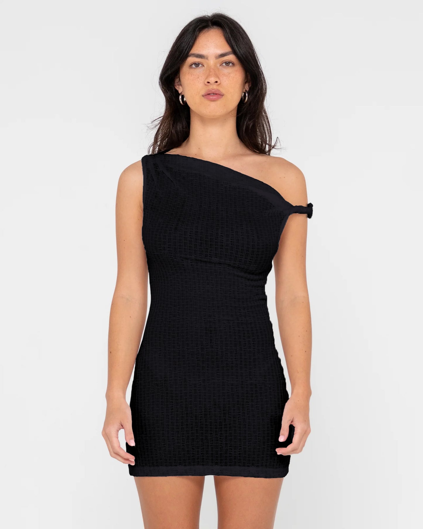 Vestido Rusty Nicky Off Shoulder Mini Dress Ld Black