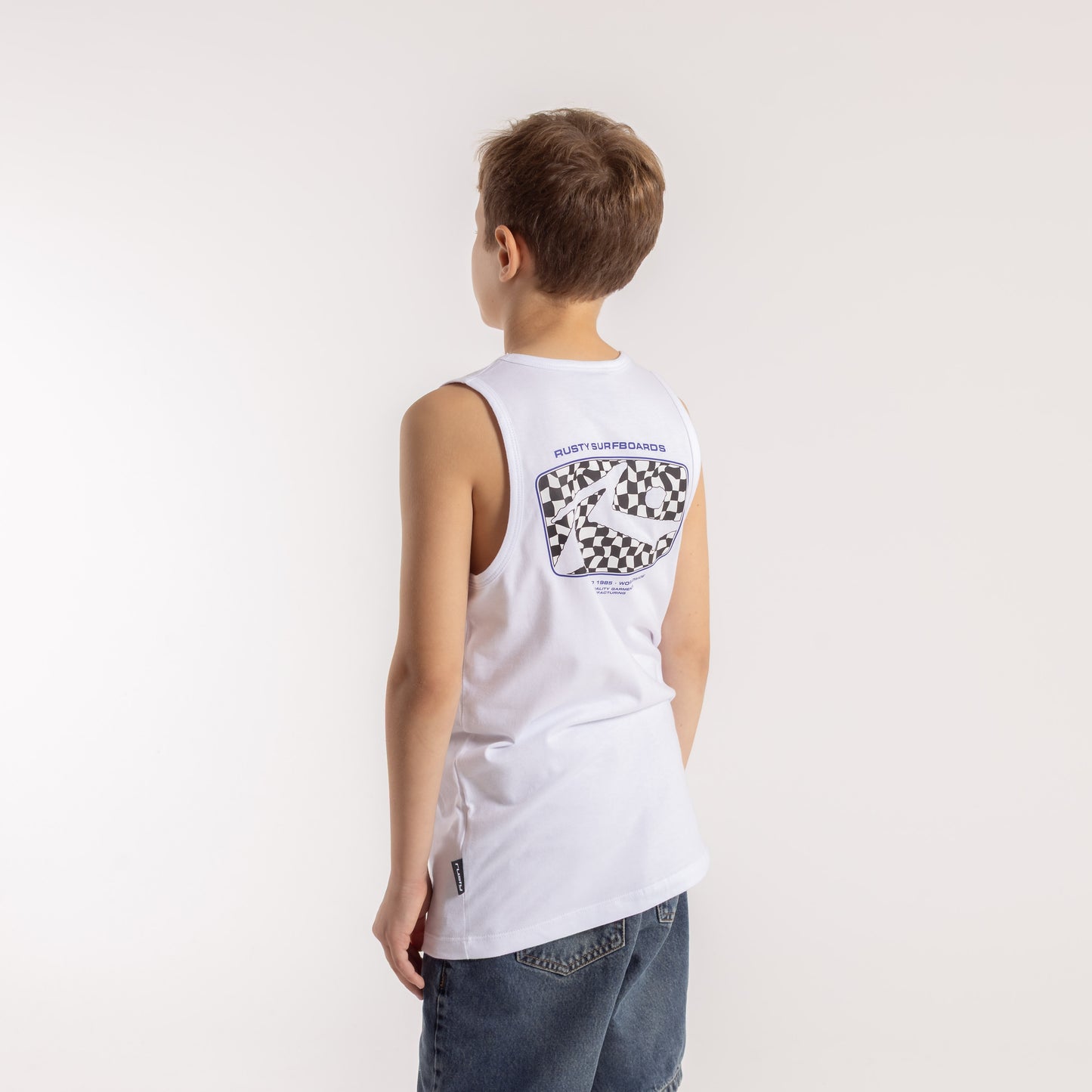 Musculosa Rusty Acid House Tank Jr White