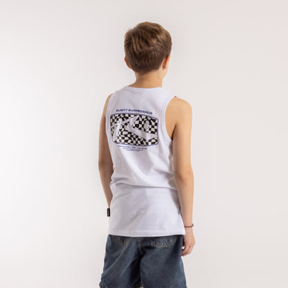 Musculosa Rusty Acid House Tank Jr White