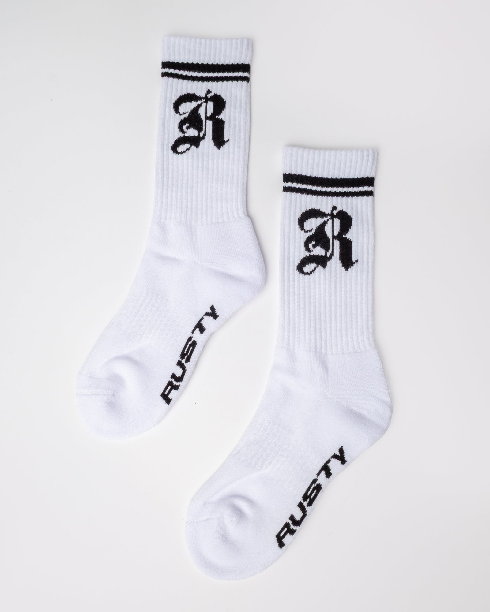 Medias Rusty All In Mid Calf Sock White