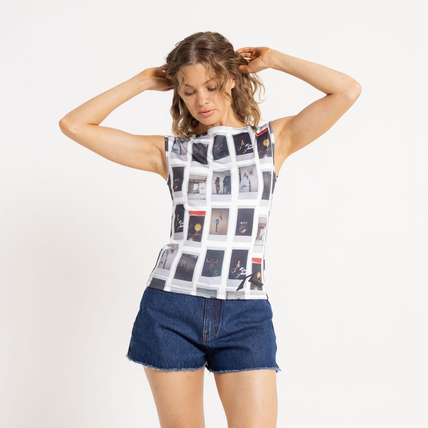 Musculosa Rusty All Ova 2.0 Sleeveless Tank Ld Off White