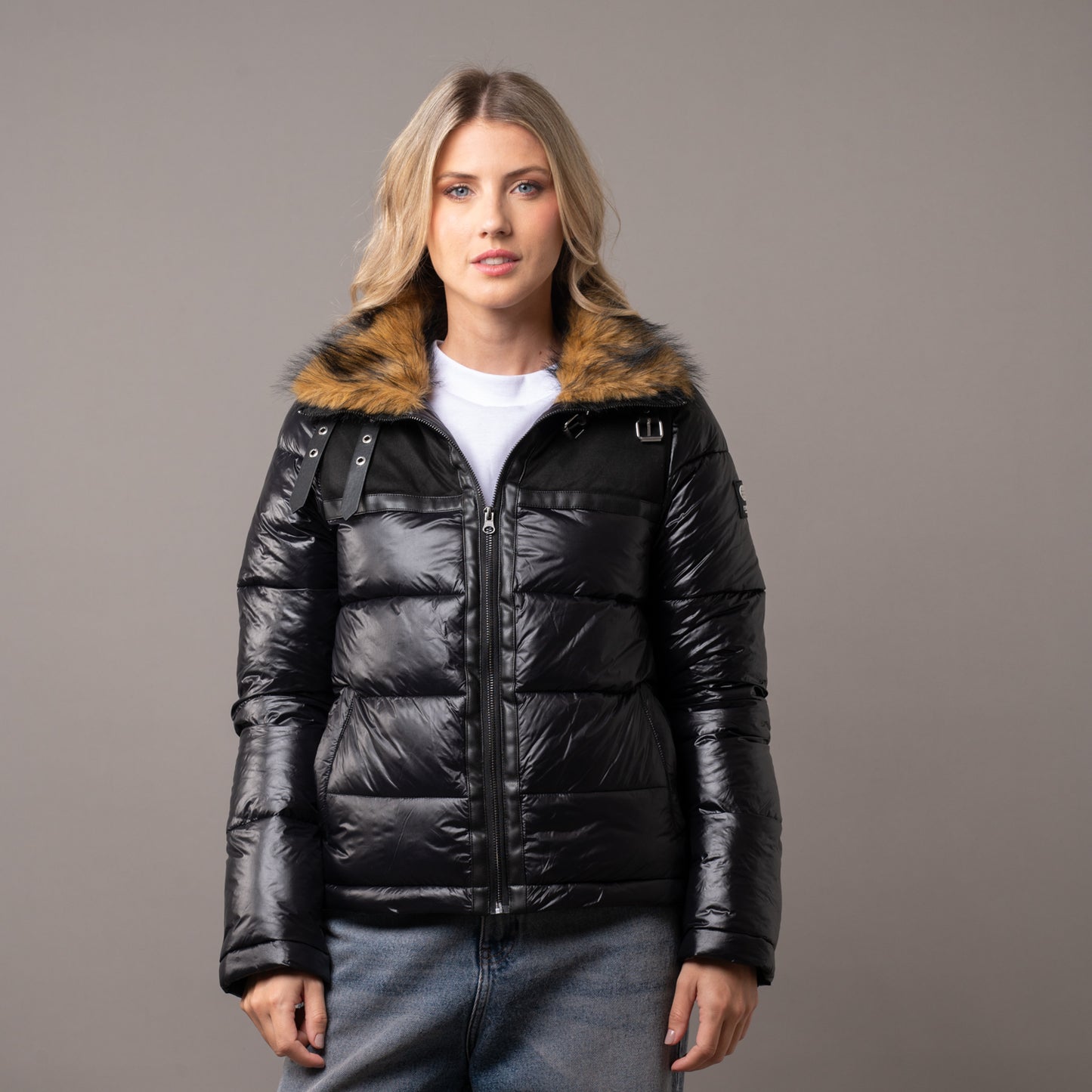 Campera Abrigo Rusty Alpha Puffer Coat Ld Black
