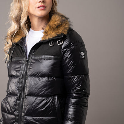 Campera Abrigo Rusty Alpha Puffer Coat Ld Black