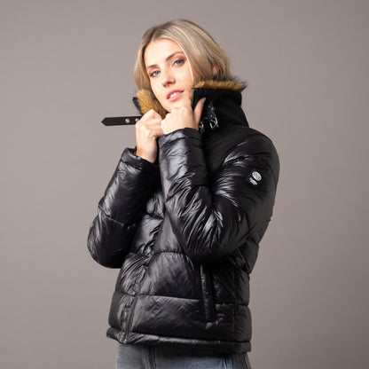 Campera Abrigo Rusty Alpha Puffer Coat Ld Black