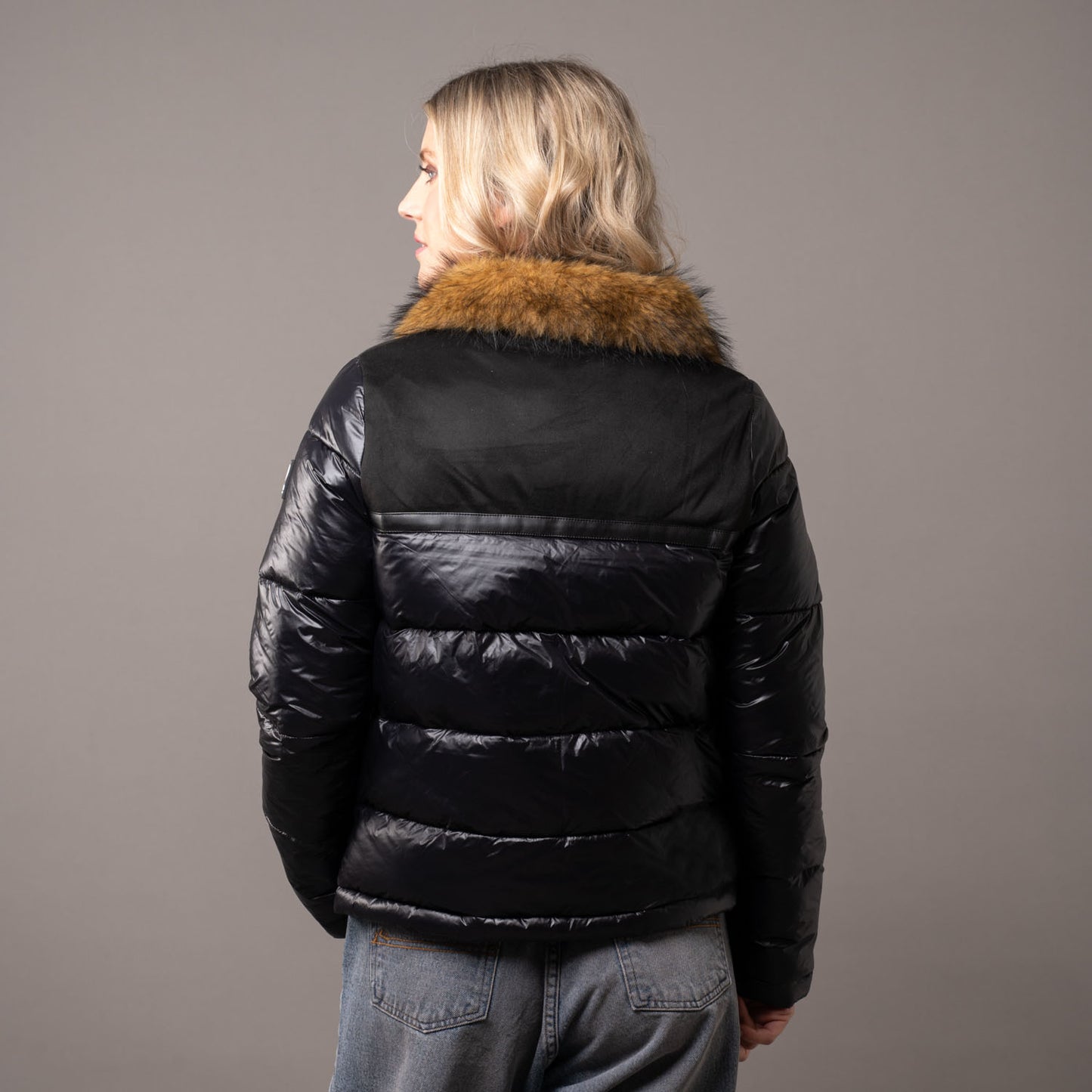 Campera Abrigo Rusty Alpha Puffer Coat Ld Black