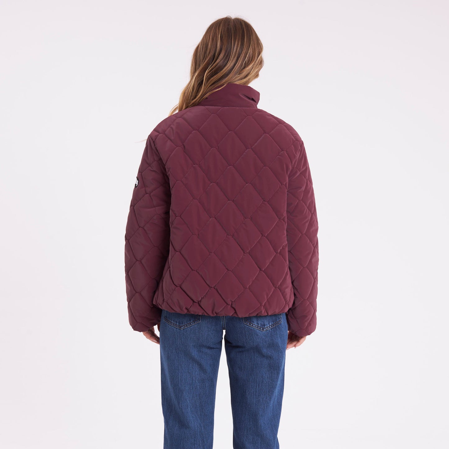 Campera Abrigo Rusty Angels Puffer Coat Ld Burgundy