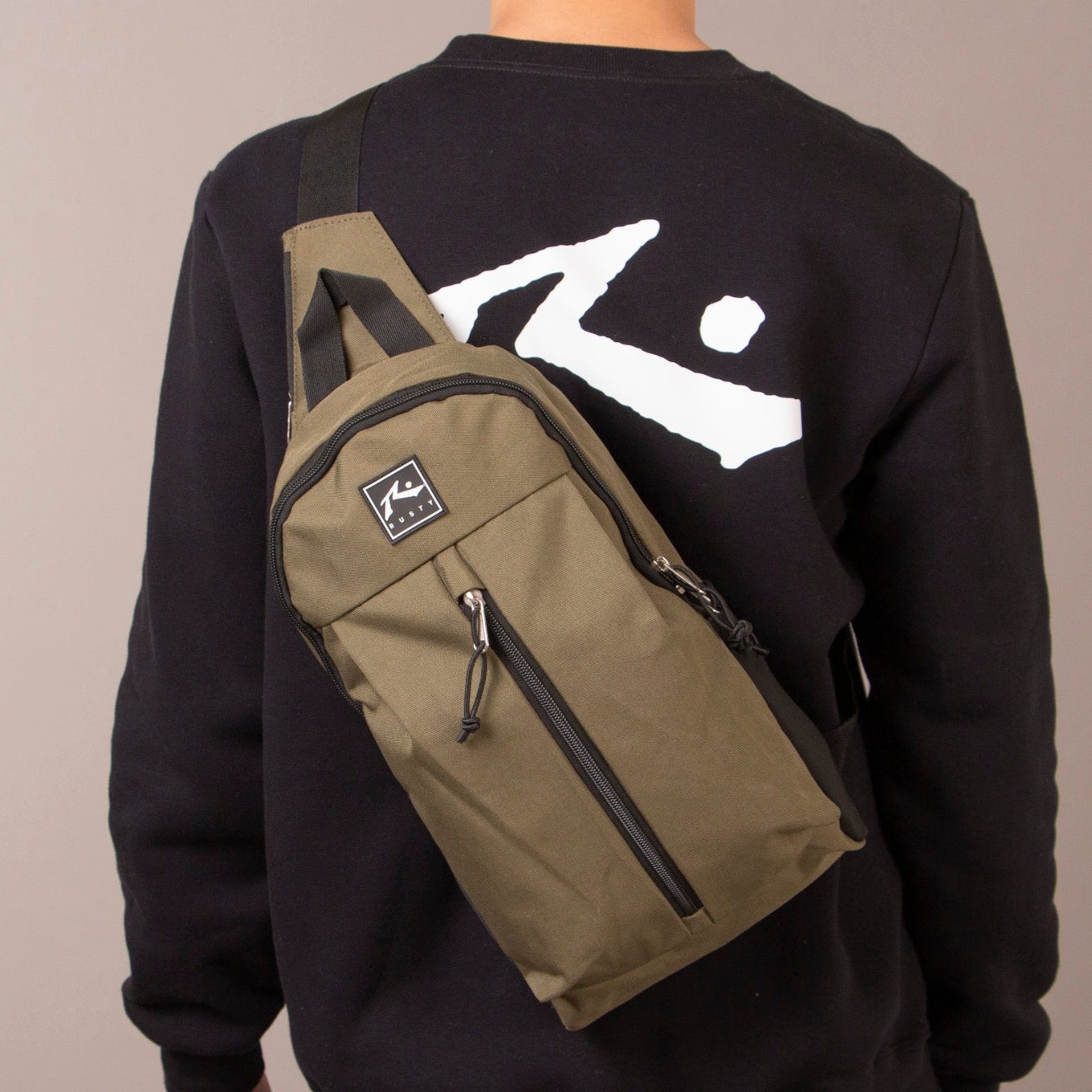 Mochila Rusty Arcade Backpack Black/Army