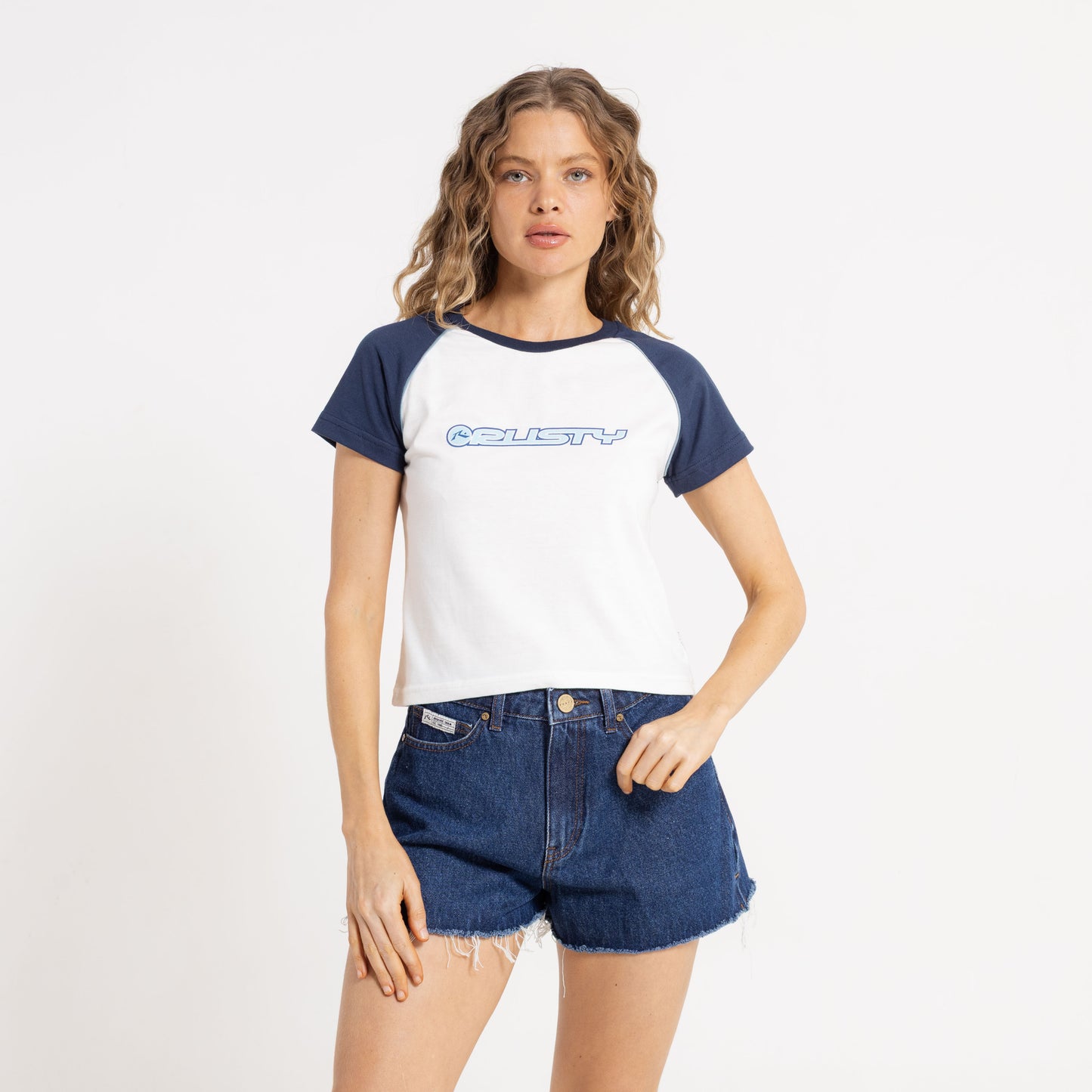 Remera Mc Rusty Archived Raglan Mini Tee Ld Snow White