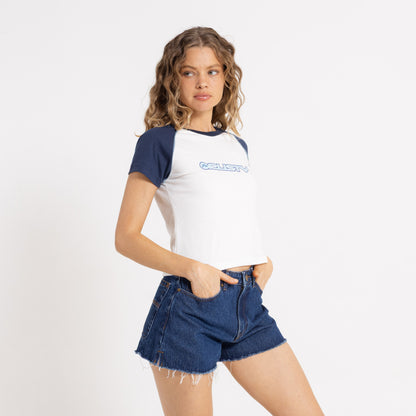Remera Mc Rusty Archived Raglan Mini Tee Ld Snow White