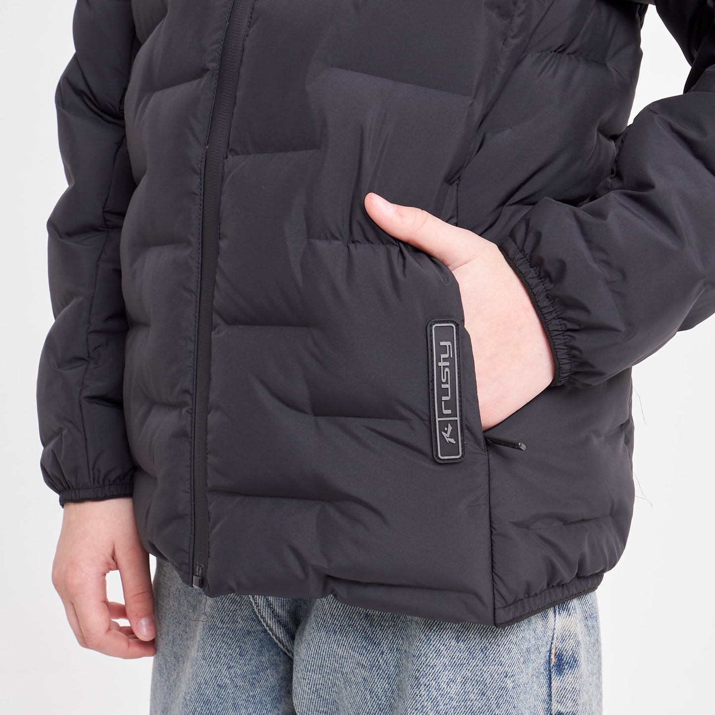 Campera Abrigo Rusty Arrow Town Jacket Jr Black