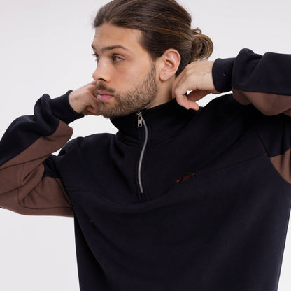 Buzo Rusty Baluba 1/4 Zip Crew Black