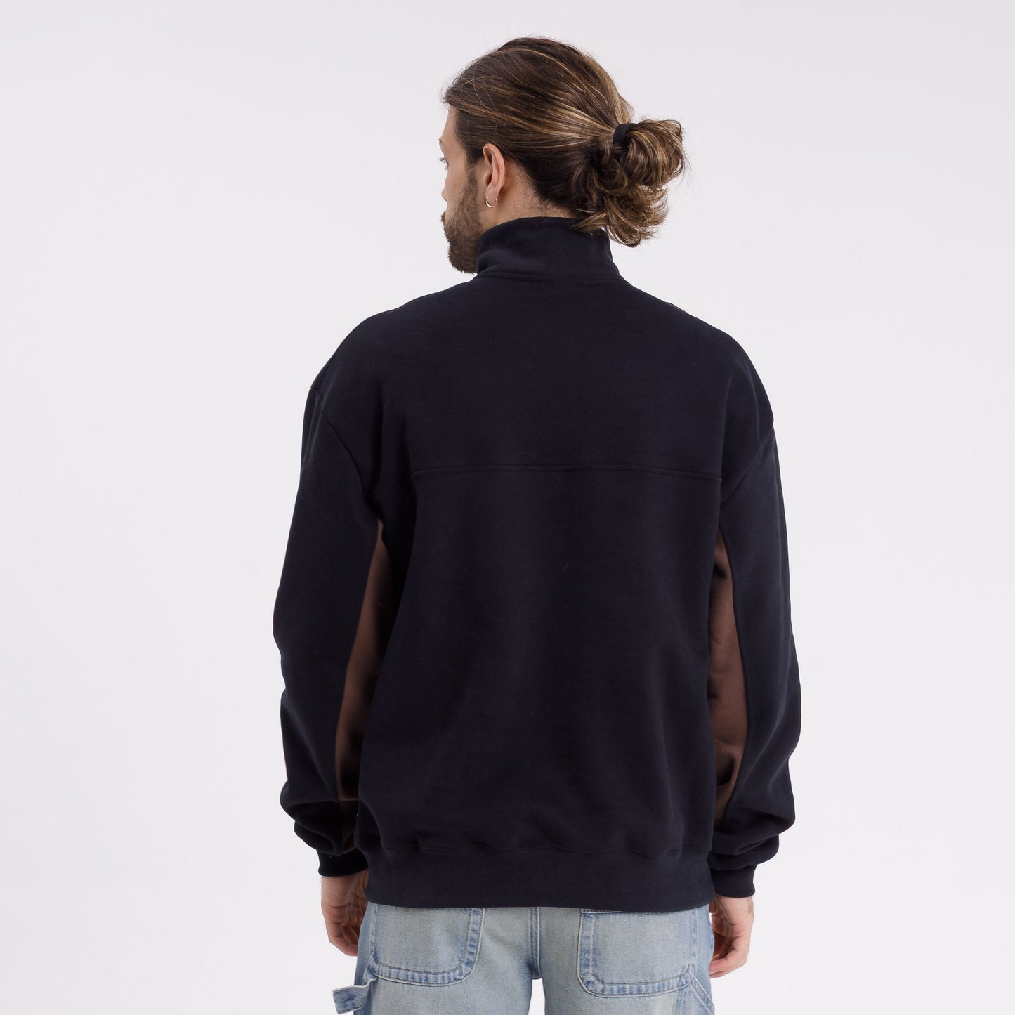 Buzo Rusty Baluba 1/4 Zip Crew Black
